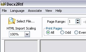 Convert Docx to RTF and PDF